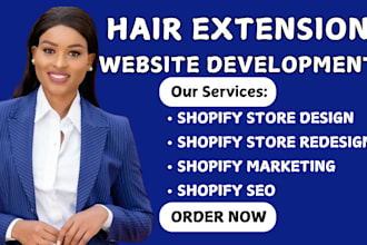 design hair extension shopify store hair extension website beauty website
