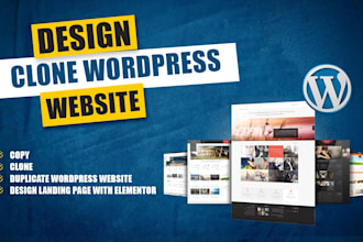 quickly design, update website content, replace existing wordpress website