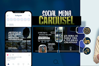 create a custom carousel for instagram linkedin or ads