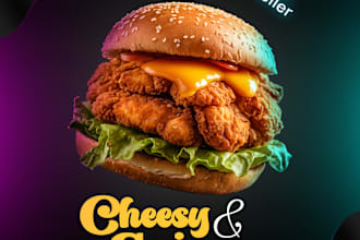 design minimal food promotional poster