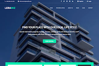 do real estate website, realtor website in wordpress and wix