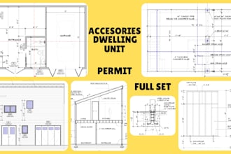 create an architecture drawing for an adu