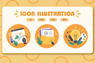 design design custom icon set svg, ai and vector