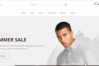 design highly profitable fashion clothing shopify store website e commerce