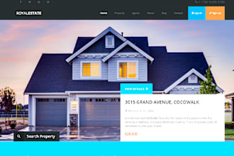design realtor, agent, real estate website in wordpress, shopify