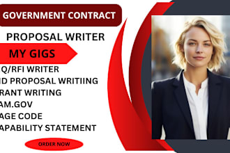create a capability statement, federal government, rfp, riq and bid proposal