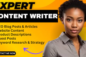 be your expert SEO ghostwriter resume writer copywriter content writer