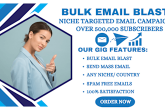 send bulk email blast with email marketing campaign