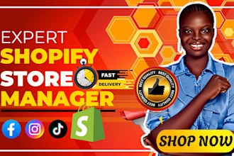 boost shopify sales, manage shopify marketing or be expert shopify store manager