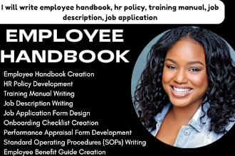 do employee handbook hr policy training manual job description job application