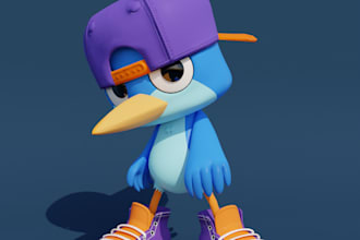 do 3d cartoon modeling for you