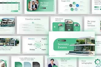 design architecture portfolio and real estate pitch deck presentation