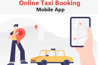 develop online taxi booking app, ride sharing app, uberclone