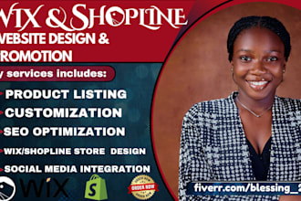 wix website design shopline store redesign wix and shopline expert shopify sales