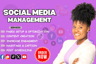 be your social media marketing manager content creator social media post design