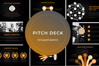 design powerpoint presentation for business or pitch deck