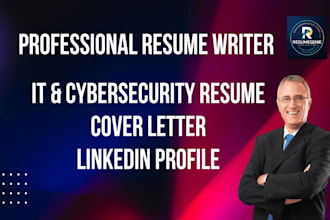 be your certified resume, CV writer for IT, cybersecurity, tech roles