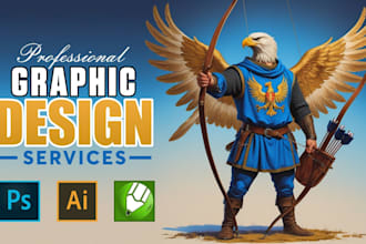 do any graphic design, digital art, flyer, logo creation, character illustration