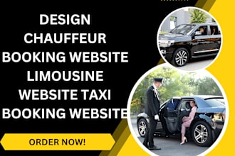 design chauffeur booking website limousine website taxi booking website
