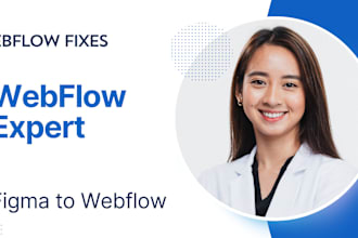 design, redesign, update, or fix your webflow website convert figma to webflow