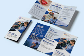 design brochures for real estate and medical businesses