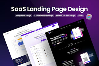 design high converting saas landing page with stunning UI UX