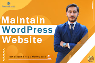 provide wordpress website maintenance and support for your wordpress website