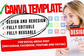 canva templates canva template design editable canva social media post design