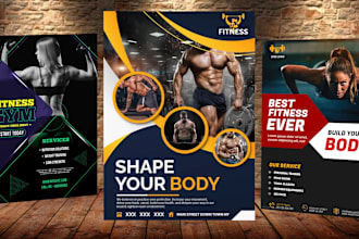 amazing gym flyers, workout flyers, yoga, personal trainer, fitness flyer poster