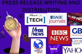 write and distribute press release to UK USA germany french sites