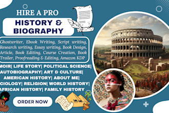 write on history american history biography memoir political science sociology
