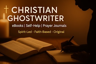 ghostwrite amazon KDP christian ebooks self help books and prayer journals