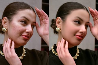 high end beauty retouch high frequency