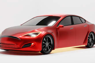 create realistic 3d car animation,3d animation, car animation, car model