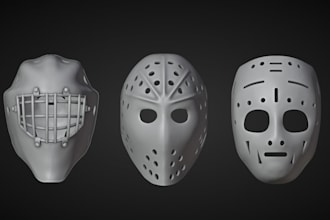 design your custom hockey mask for 3d printing