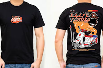 design a unique and edgy custom tshirt design
