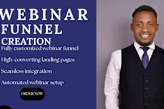 build your webinar funnel, webinar sales funnel, and high converting webinar