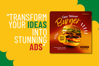 design creative social media and google ad images and posts