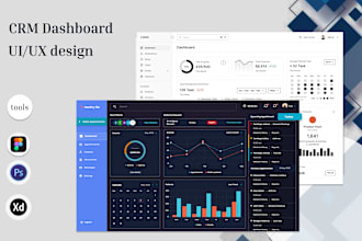 do saas, CRM admin panel web app dashboard UI UX design