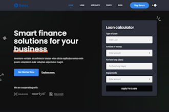 design mortgage website, mortgage loan broker website via mortgage calculator