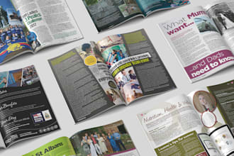 design layout newspaper, magazine, or book in adobe indesign