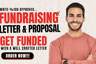 write and design fundraising letter grant letter donation or sponsorship letter