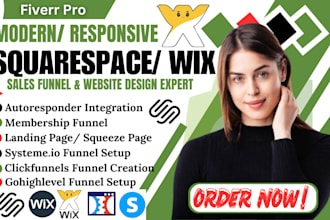wix sales funnel, wix website design, wix website redesign, squarespace website