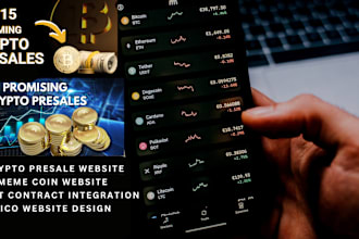 create crypto token website meme coin wesite presale website coin website