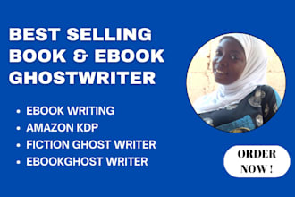 be your professional ebook ghostwriter fiction ghost writer