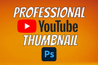 design professional youtube video thumbnail