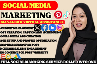 social media manager and VA for brands, setup and manage ads for sales growth