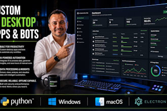 do programming of llm ai desktop application or bot