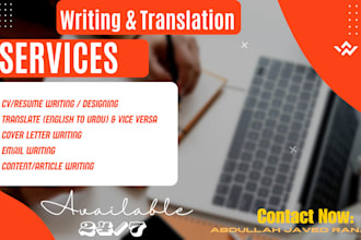 write professional resume and translate your documents