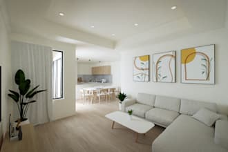 design and render your living room
